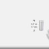 Heku 30330-01-Arena decorativa (750 g, en lata reutilizable), color blanco, arena, 750g / Körnung 0,1mm