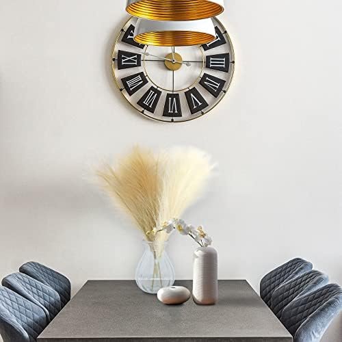 FuninCrea 6 Piezas de Hierba Artificial de Pampas de 17 Pulgadas, Relleno de Jarrones de Caña Sintética, Hierba de Pampas Artificial de Moda para Decoración Boho Decoración del Hogar y para Bodas (6)