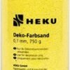 Heku 30330-10-Arena decorativa (750 g, en lata reutilizable), color amarillo, arena, 750g / Körnung 0,1mm