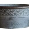 Jarra Francesa Jarrón Oval Hierro Shabby Chic Jarra Jarrón Metal Florero Vintage Galvanizado Leche Lata Jarra Rústica Flor Cubo Contenedor Granja Francesa Cubo Olla