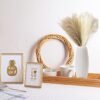 FuninCrea 6 Piezas de Hierba Artificial de Pampas de 17 Pulgadas, Relleno de Jarrones de Caña Sintética, Hierba de Pampas Artificial de Moda para Decoración Boho Decoración del Hogar y para Bodas (6)
