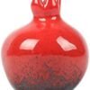 liangzishop Florero de Flor Pomegranate Jarrón de cerámica Sala de Estar Home Study Decoration Moderno y Simple florero Rojo pequeño 3 tamaños para Elegir Jarrón Decorativo (Size : Small)