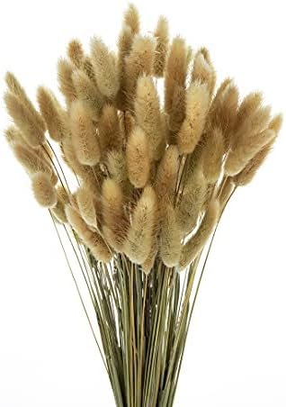Hierba de Pampas Secas, 55-58 cm Flores Artificiales Secas Pampas Grass, Ramos de Flores Secas, Ramos de Pampa para Fotografía, Decoración de Bodas, Fiestas, Hogar (60 Piezas)