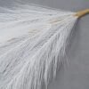 Susire Decoracion Hogar Flores Secas Artificial: Pampas Secas Decoracion Grande Alta Plumas Resistente Boho con 3 Ramos y Altura de 1.2m Color Blanco