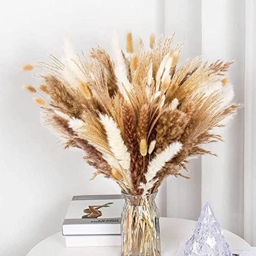 PPcdfre 120 Piezas de Ramo de Hierba de Pampa para DecoracióN de Mesa de Hogar con Flores Boho, DecoracióN de Sala de Estar, Fiesta de Granja RúStica