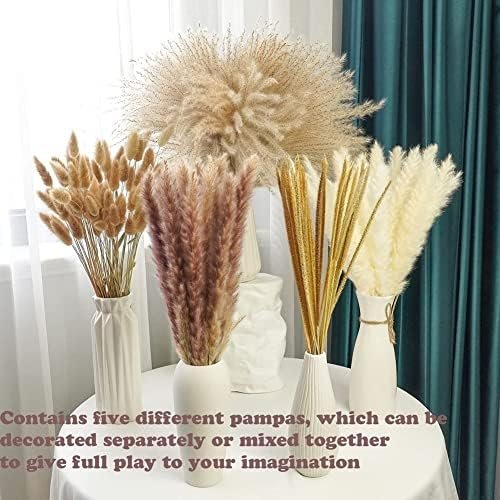 PPcdfre 120 Piezas de Ramo de Hierba de Pampa para DecoracióN de Mesa de Hogar con Flores Boho, DecoracióN de Sala de Estar, Fiesta de Granja RúStica