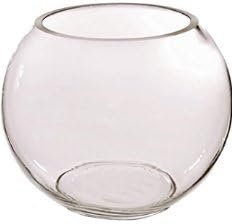 Oberstdorfer Glashütte Jarrón Bola Gigante XXXL Bola el florero Las Flores el florero, Cristal el Cristal Claro la Boca soplado el diámetro 40 cm, la Altura 34 cm, la Apertura 21 cm