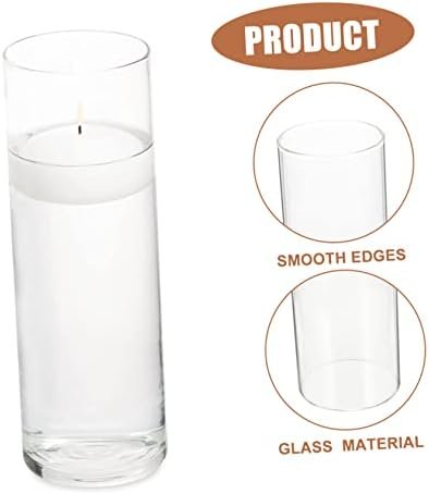 MAGICLULU 6 Piezas Jarrón De Vela Flotante Florero Moderno Jarrones Flotantes para Velas Jarrones Altos De Cristal para Centros De Mesa Vidrio De Alto Borosilicato Piso Flores De Mesa