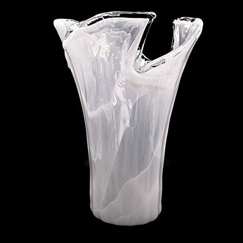 Vortice Bianco Vaso in Vetro di Murano