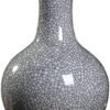 Jarrón de cerámica Gris tarros de Jengibre florero seco decoración para Sala de Estar Oficina Decorativo pequeño jarrón Alto Tarro de Templo tarros de Regalo de Porcelana