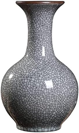 Jarrón de cerámica Gris tarros de Jengibre florero seco decoración para Sala de Estar Oficina Decorativo pequeño jarrón Alto Tarro de Templo tarros de Regalo de Porcelana