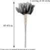 Snowtain 50 Piezas Cola de Conejo Flores Secas Ramos de Flores Secas,Flores Secas Naturales Ramo de Flores Secas y Esponjosas Pampas Flores Secas Ramo de Flores secas Phragmites (40cm Gris Negro)