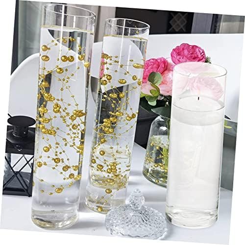 MAGICLULU 6 Piezas Jarrón De Vela Flotante Florero Moderno Jarrones Flotantes para Velas Jarrones Altos De Cristal para Centros De Mesa Vidrio De Alto Borosilicato Piso Flores De Mesa