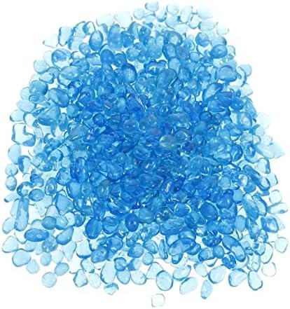 SEWOART 1 Paquete Arena del Fondo del Tanque de Peces jarrones de Vidrio Transparente para Flores decoración Azul Home Decor decoração casa florero pecera Piedra de Vidrio en Maceta Joya