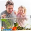 SEWOART 1 Paquete Arena del Fondo del Tanque de Peces jarrones de Vidrio Transparente para Flores decoración Azul Home Decor decoração casa florero pecera Piedra de Vidrio en Maceta Joya