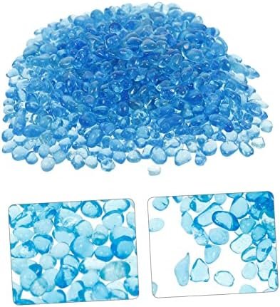 SEWOART 1 Paquete Arena del Fondo del Tanque de Peces jarrones de Vidrio Transparente para Flores decoración Azul Home Decor decoração casa florero pecera Piedra de Vidrio en Maceta Joya