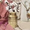 Soyizom Jarrones de Flores Decorativos, Cubo de Campo de Granja, Jarra de Leche Vintage rústica | Maceta de Metal galvanizado con Asas para Flores Florales Frescas secas para decoración