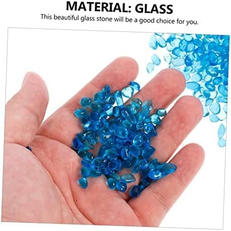 SEWOART 1 Paquete Arena del Fondo del Tanque de Peces jarrones de Vidrio Transparente para Flores decoración Azul Home Decor decoração casa florero pecera Piedra de Vidrio en Maceta Joya