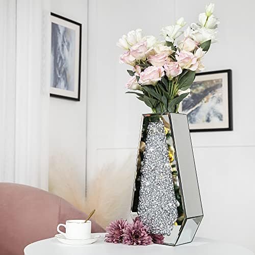 SHYFOY Jarrones Decorativos Modernos 38 cm Jarrones de Cristal, Decoracion Hogar para Chimenea, Dormitorio, Cocina, Sala de Estar, Centro de Mesa, Escritorio
